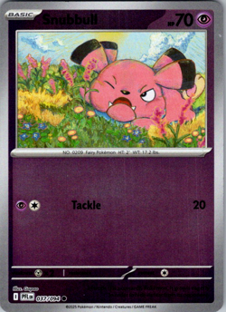 Snubbull 037/094 Phantasmal Flames Reverse Holo Pokemon - Image 1
