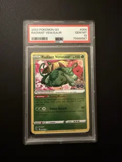 Pokemon 2022 Radiant Venusaur 004/078 PSA 10 - Image 2