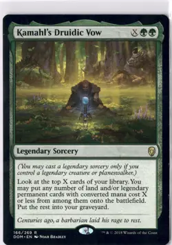 Kamahl's Druidic Vow NM/M* Dominaria ENGLISH 166/269 mtg -UnltdCards - Image 1