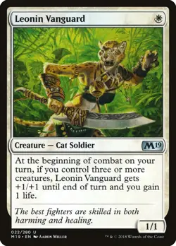 MTG Leonin Vanguard ** Core Set 2019 ** English - Image 1