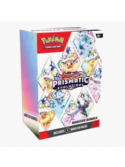 Pokemon TCG Scarlet Violet Prismatic Evolutions Booster Bundle Sealed, 6-Pack - Image 1