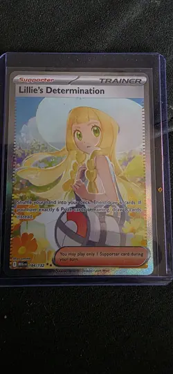 Pokemon Mega Evolution Special Illustration Lillie's Determination 184/132 Rare - Image 1