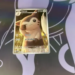 Pokemon Furret 168/159 Sv09 Journey Together Illustration Rare Holo Stage 1 Card - Image 2