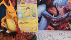 Pokemon GO Promo Card Pikachu MISCUT Holo Sealed 028/078 Alinement Dot Present - Image 5