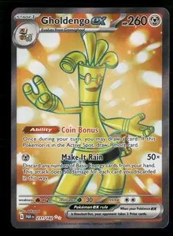 Gholdengo ex - 231/182 - Ultra Rare - Paradox Rift - Pokemon Card - NM/M - Image 1