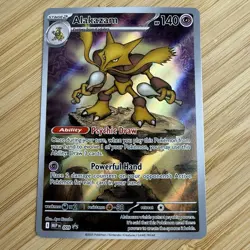 Alakazam 009 Holo Illustration Rare Mega Evolution Promo Pokemon Card - Image 1