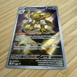 Alakazam 009 Holo Illustration Rare Mega Evolution Promo Pokemon Card - Image 3