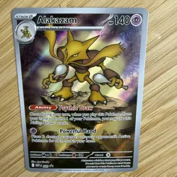 Alakazam 009 Holo Illustration Rare Mega Evolution Promo Pokemon Card - Image 4