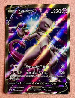 Mewtwo V | SWSH229 | SWSH Black Star Promo | 2019 Pokemon TCG Card Full Art | NM - Image 1