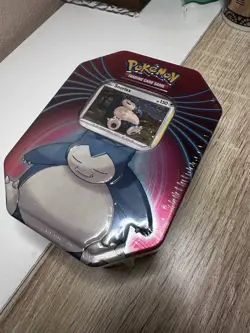 Pokemon TCG Snorlax Mighty Mysterious Tin - Factory Sealed w/ Foil Promo Card - Image 1