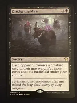 1x Dredge the Mire (43) Commander 2020 LP MTG Magic the Gathering x1 MKE - Image 1
