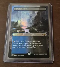 Magic the Gathering 1x Polluted Delta Foil Borderless Modern Horizons 3 Unplayed - Image 1