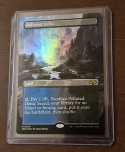 Magic the Gathering 1x Polluted Delta Foil Borderless Modern Horizons 3 Unplayed - Image 4