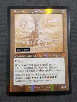 Ramos, Dragon Engine, Schematic Retro Frame (BRR) Serialized 257/500, MTG - Image 3