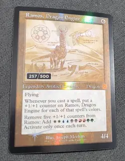 Ramos, Dragon Engine, Schematic Retro Frame (BRR) Serialized 257/500, MTG - Image 4