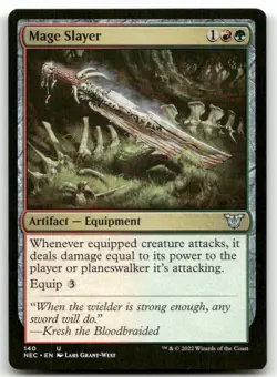 Mage Slayer #140 (NM) Kamigawa Neon Dynasty NEC Magic MTG - Image 1