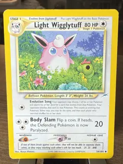 Pokemon Light Wigglytuff 54/105 Neo Destiny English - MP - Image 1