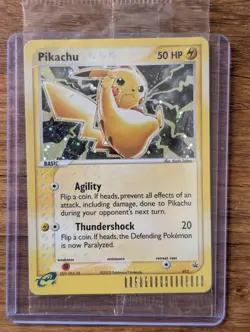 SEALED 2003 Pokemon Pikachu 012 Meowth 013 Black Star Promo Holo WOTC E-Reader - Image 1