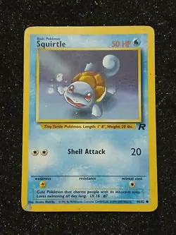 Squirtle 68/82 - Team Rocket Unlimited Edition - WOTC Pokemon LP - Image 1