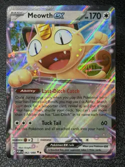 Meowth ex 062/088 - Double Rare Holo - Pokemon TCG: Perfect Order - English NM - Image 1