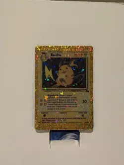 Raichu Base Set Vending Sticker Holo Prism Vintage Pokemon Card Rare 14/102 - Image 1