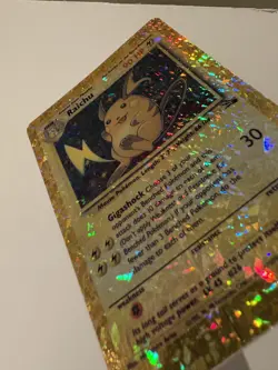 Raichu Base Set Vending Sticker Holo Prism Vintage Pokemon Card Rare 14/102 - Image 3