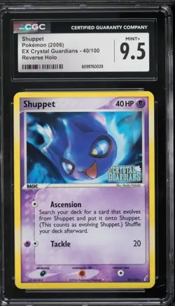 CGC 9.5 - Shuppet - 40/100 Reverse Holo EX Crystal Guardians - Image 1