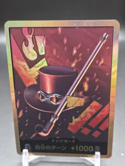 Don!! Card (Gold Frame/Sabo/Hat & Pipe) One Piece Card Gold Frame Don JAPAN - Image 1