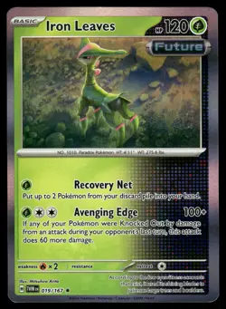 Iron Leaves Holo 019/167 SV06: Twilight Masquerade Pokemon Card - Image 1