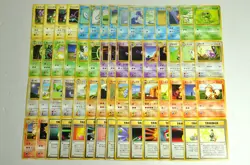 Pokemon card Base Set LOT 60 Old Back Pikachu Abra Magikarp Jynx Machoke etc.. - Image 1