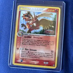 Blaziken 5/108 EX Power Keepers Pokemon Card Reverse Holo Foil Rare MP - Image 1