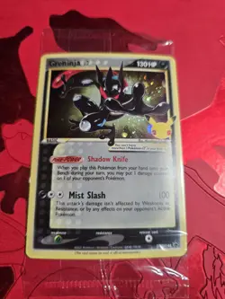 Celebrations Black Star Promo Card Sealed Greninja Gold Star SWSH144 - Image 1