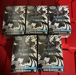 Pokemon TCG Scarlet & Violet: Black Bolt Booster Bundle Lot Of x5 - New & Sealed - Image 1