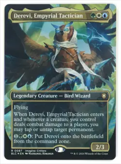 MtG BLC Derevi, Emprial Tactician #87 Borderless FOIL - Image 1