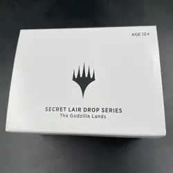 MTG Secret Lair The Godzilla Lands In Hand Brand New Sealed With Planeswalker - Image 2
