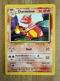 Charmeleon Pokemon Base Set 4th Print Uncommon 24/102 NM - Image 1