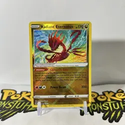 Radiant Eternatus 105/159 Crown Zenith Ultra Rare Holo Pokemon TCG Card NM - Image 1