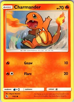 Charmander 7/68 Hidden Fates Pokemon TCG NM Regular - Image 1