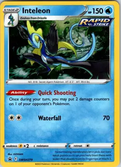 Inteleon - SWSH279 SWSH: Sword & Shield Promo Cards Pokemon TCG NM Holo - Image 1