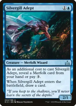 MTG Silvergill Adept ** Rivals of Ixalan ** English - Image 1