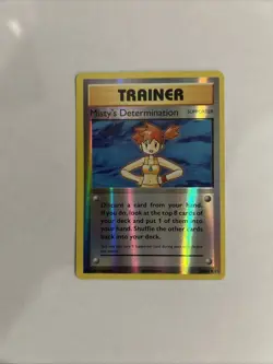 Pokemon TCG Trainer Misty's Determination 80/108 Reverse Holo - Image 1