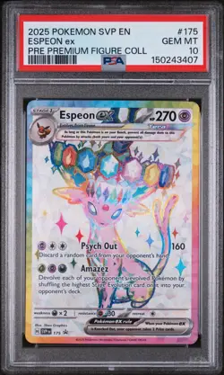 PSA 10 Pokemon TCG Espeon EX #175 Premium Figure Collection Promo - Image 1