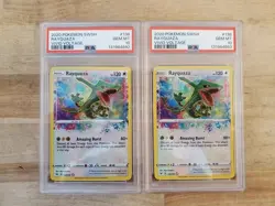 2x Pokemon PSA 10 Amazing Rare Rayquaza Holo 138 Vivid Voltage *Sequential Cert* - Image 1