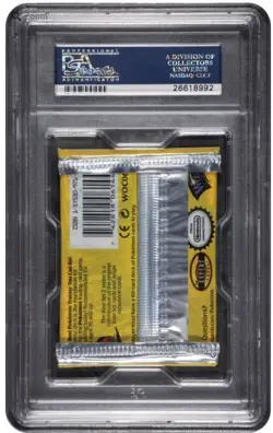 2000 Vintage WOTC Pokemon Base Set 2 Foil Booster pack Gyarados PSA GEM MT 10 - Image 2