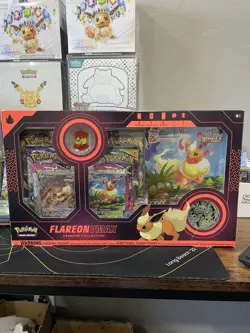 Pokemon TCG: Flareon VMAX Premium Collection Box New Sealed Box - Image 1