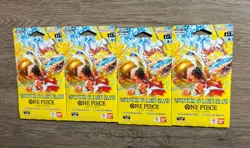 One Piece TCG OP15-EB04 - Sleeved Booster Packs (Lot Of 4) New & Sealed - Image 1