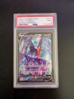 2022 Pokemon SWSH Astral Radiance ShadowRider Calyrex V FA #TG17 PSA 9 MINT - Image 1