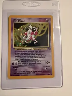 Pokemon Mr. Mime 6/64 Jungle Holo Rare Unlimited 40 HP English 1999 WOTC - Image 1