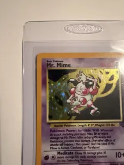 Pokemon Mr. Mime 6/64 Jungle Holo Rare Unlimited 40 HP English 1999 WOTC - Image 2