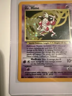 Pokemon Mr. Mime 6/64 Jungle Holo Rare Unlimited 40 HP English 1999 WOTC - Image 3